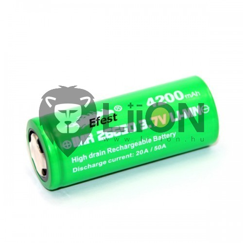 Li-Ion ICR 26650 3,7 V baterie 3300mAh